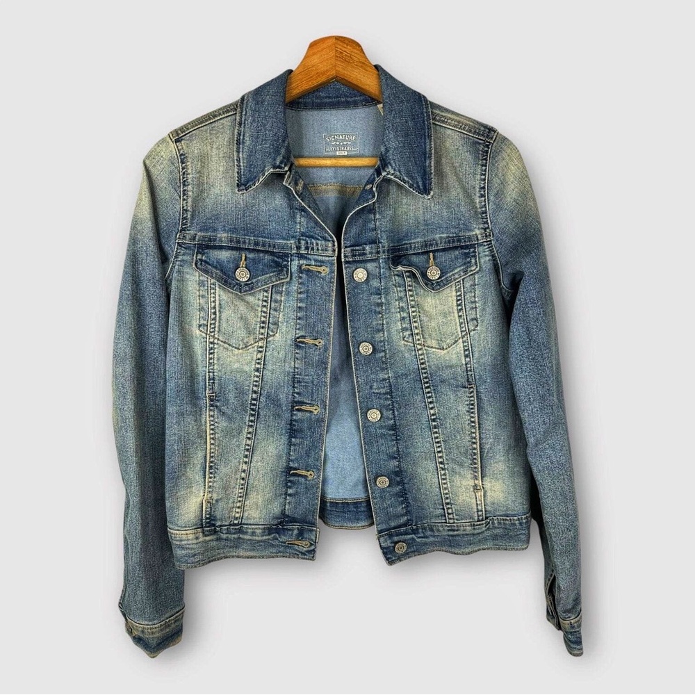 Levi's Blue Denim Jacket Size S